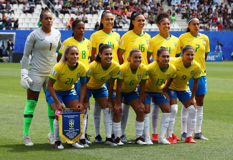 Seleção do Brasil na Copa do Mundo de Futebol Feminino - França 2019. 
