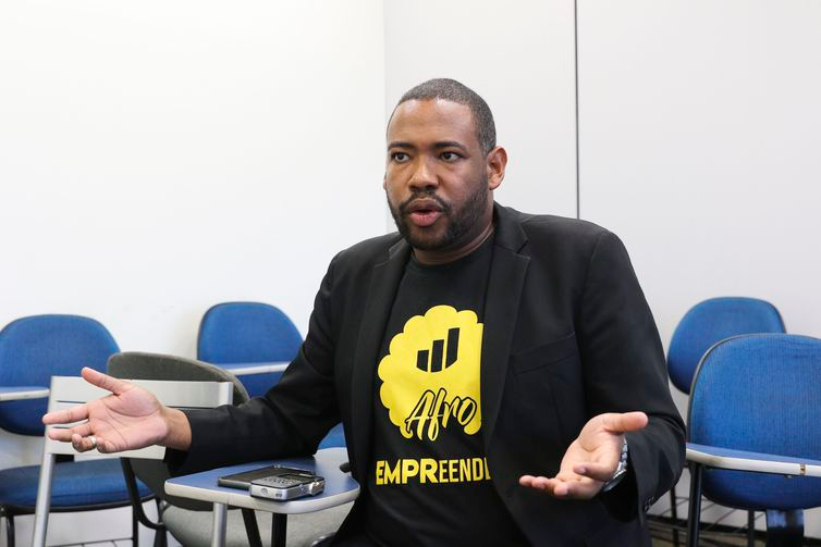 Valter Campanato/Agência Brasil Brasília - Personagem - empreendedor Diego Reis, da startup Afro Empreendedor.