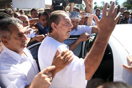 Marcelo Camargo/Agência Brasil João de Deus chega à Casa Dom Inácio Loyola, em Abadiânia.