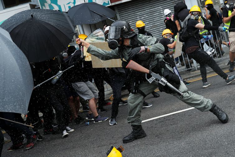 Protestos, Hong Kong. REUTERS/Tyrone Siu