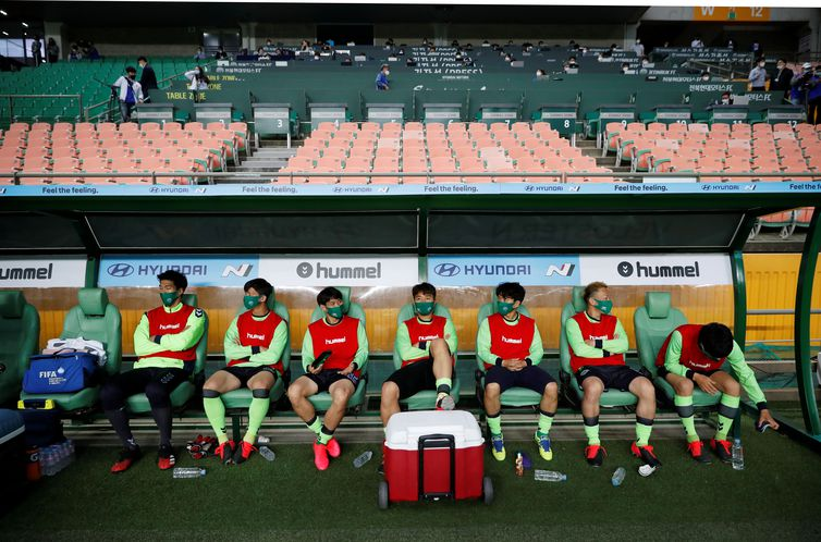 REUTERS/Kim Hong-Ji/Direitos Reservados 2020 K League 1 - Jeonbuk Hyundai Motors FC v Suwon Samsung Bluewings
