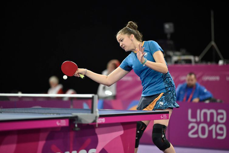 Lethícia Lacerda, mesatenista brasileira nos Jogos Parapan-Americanos de LIMA