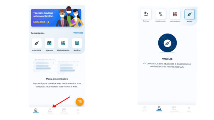 Como acessar a carteira de vacinação digital do SUS