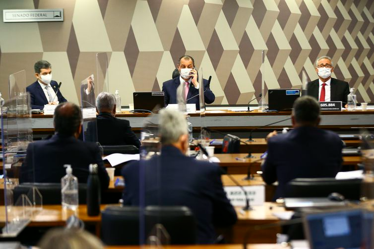 Marcelo Camargo/Agência Brasil Sessão para votação do relatório da CPI da Pandemia.