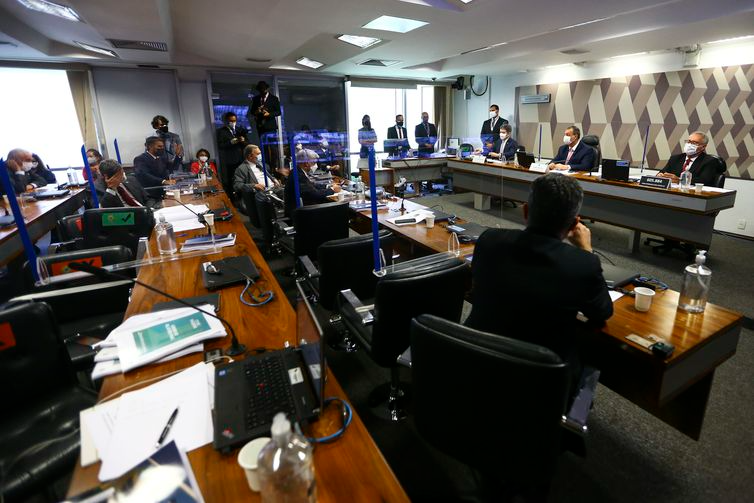 Marcelo Camargo/Agência Brasil Sessão para votação do relatório da CPI da Pandemia.