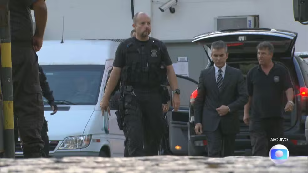 Rogério Andrade quando foi preso — Foto: Reprodução/TV Globo