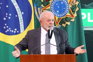 Valter Campanato/Agência Brasil Brasília (DF), 03/07/2024 - Presidente Luiz Inácio Lula da Silva durante cerimônia de lançamento do Plano Safra 2024/2025. Foto: Valter Campanato/Agência Brasil