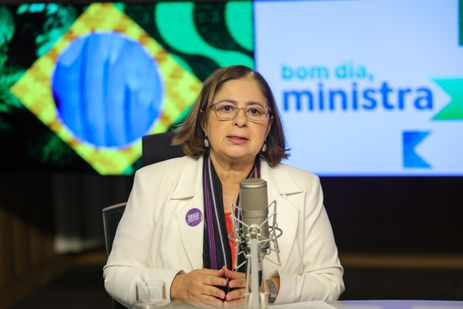 Fabio Rodrigues-Pozzebom/ Agência Brasil Brasília (DF) 22/08/2024 A ministra Cida Gonçalves, do Ministério das Mulheres, participa do programa Bom Dia, Ministra Foto: Fabio Rodrigues-Pozzebom/ Agência Brasil