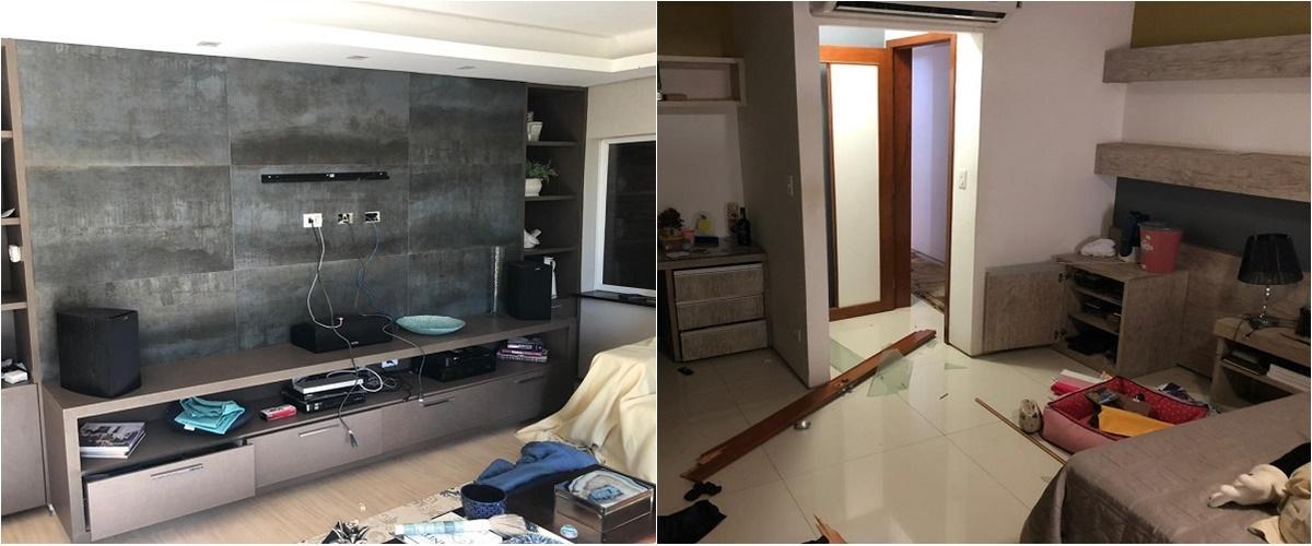 Os ladrões fizeram um arrastão na casa do vereador Ítalo Barros