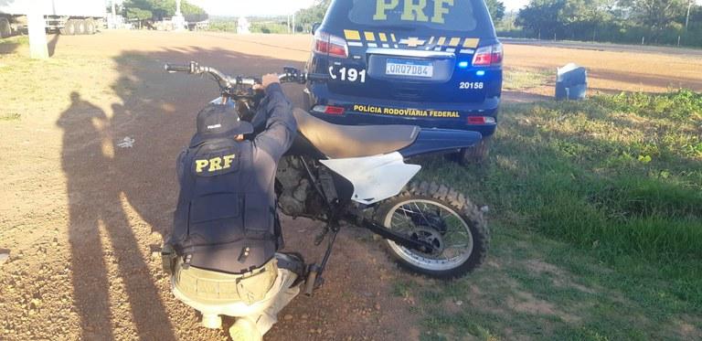 A motocicleta foi furtada em setembro de 2003