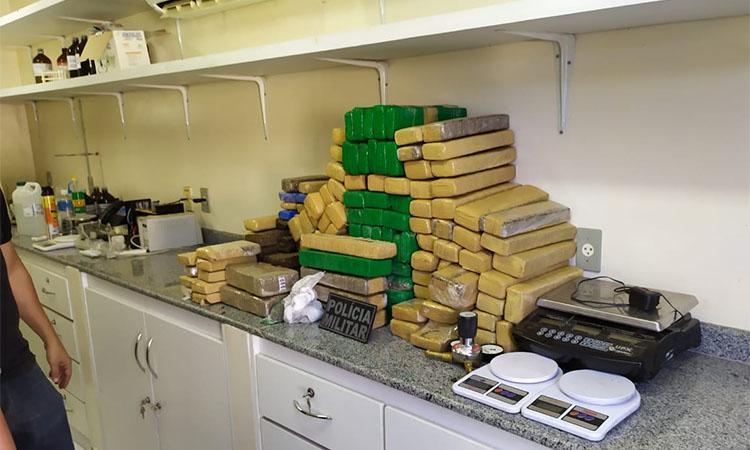 A operação apreendeu 100 Kg de maconha em Buriti dos Lopes