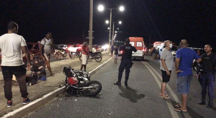 Acidente na avenida Poti Velho