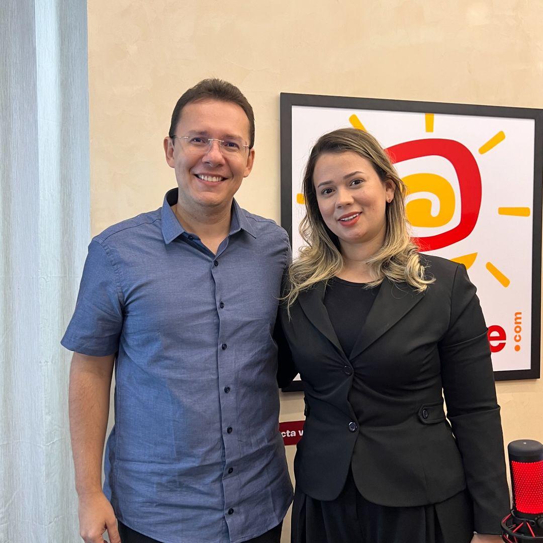 A jornalista Marília Lélis entrevistou o vereador Zé Neto (MDB)