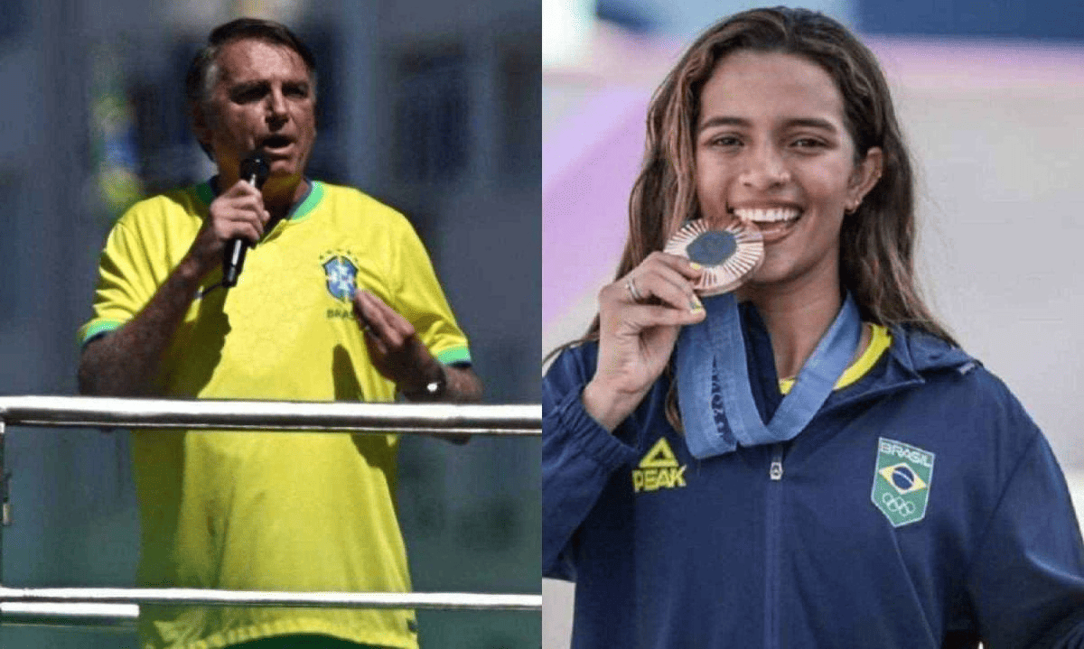 Rayssa Leal não dedicou medalha a Bolsonaro, nem fez qualquer citação a ele