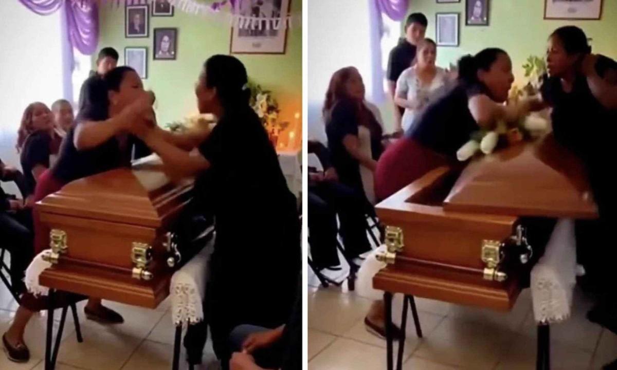 Vídeo: mulheres descobrem que namoravam o mesmo homem e brigam em funeral