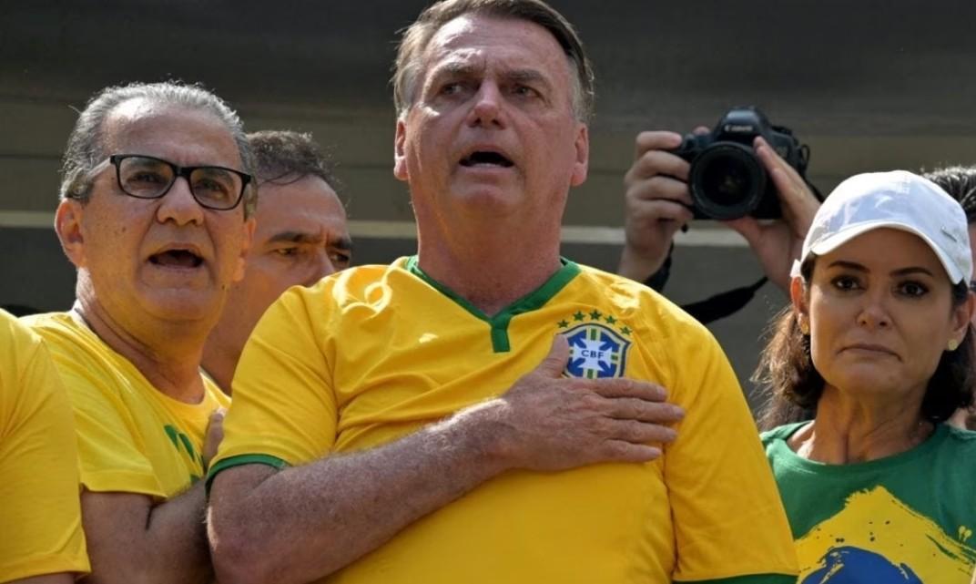 Silas Malafaia, Jair e Michelle Bolsonaro na Paulista