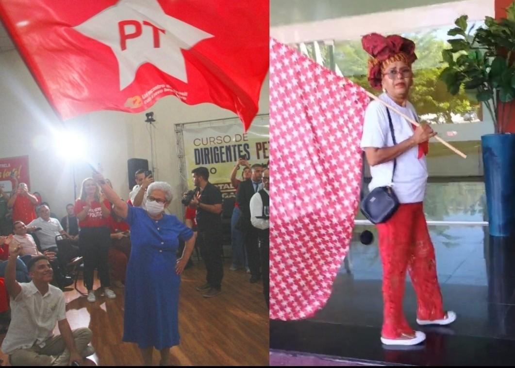 Regina Sousa e Eleusa Dias: vermelho sempre