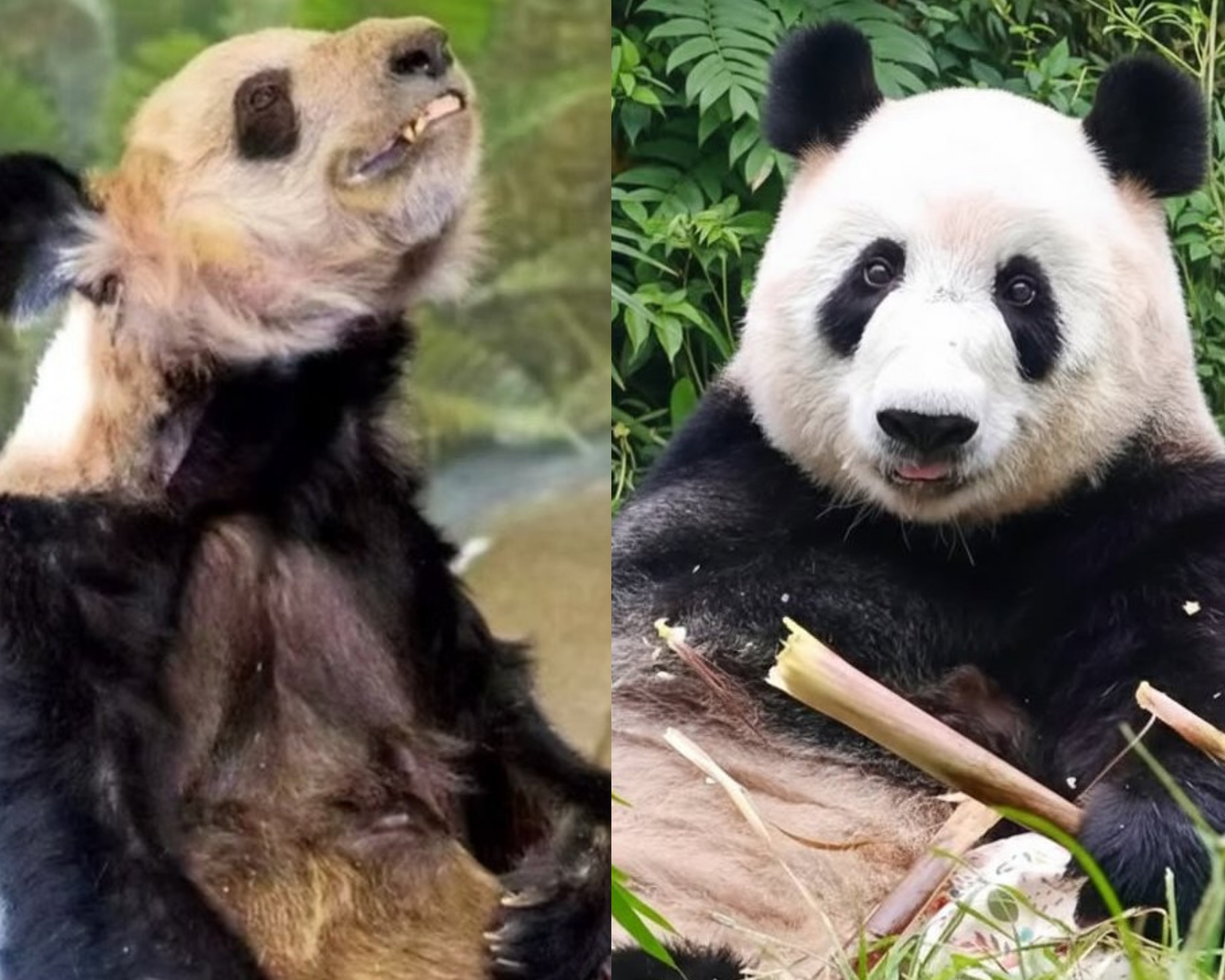 Panda Ya Ya que vivia nos EUA passa por transformação após voltar à China
