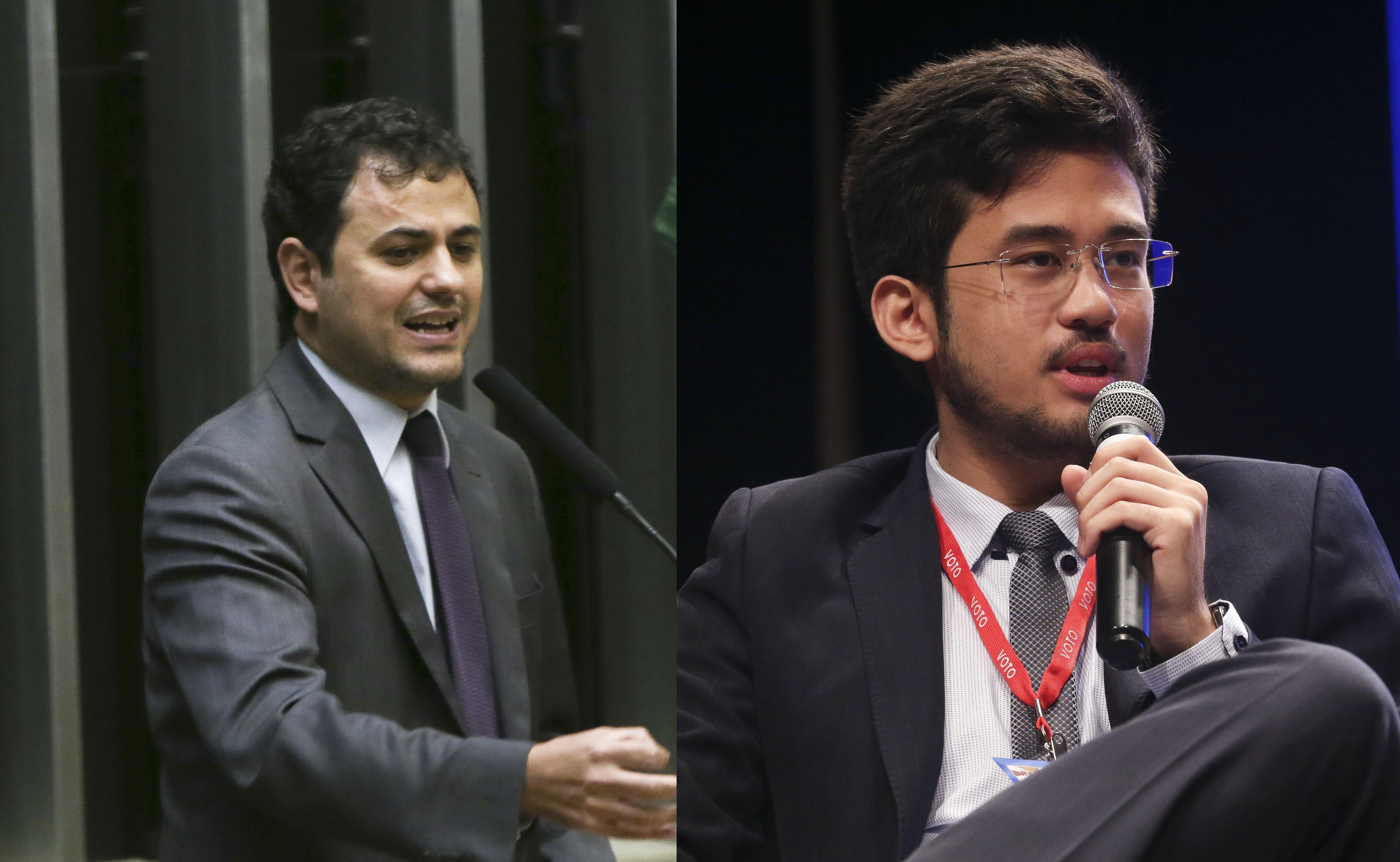 Deputados Glauber Braga e Kim Kataguiri