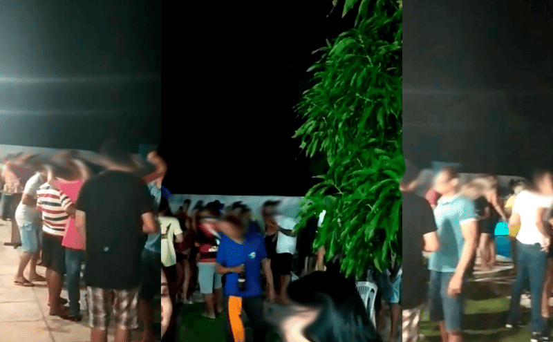 Festa clandestina reúne multidão em Pedro II