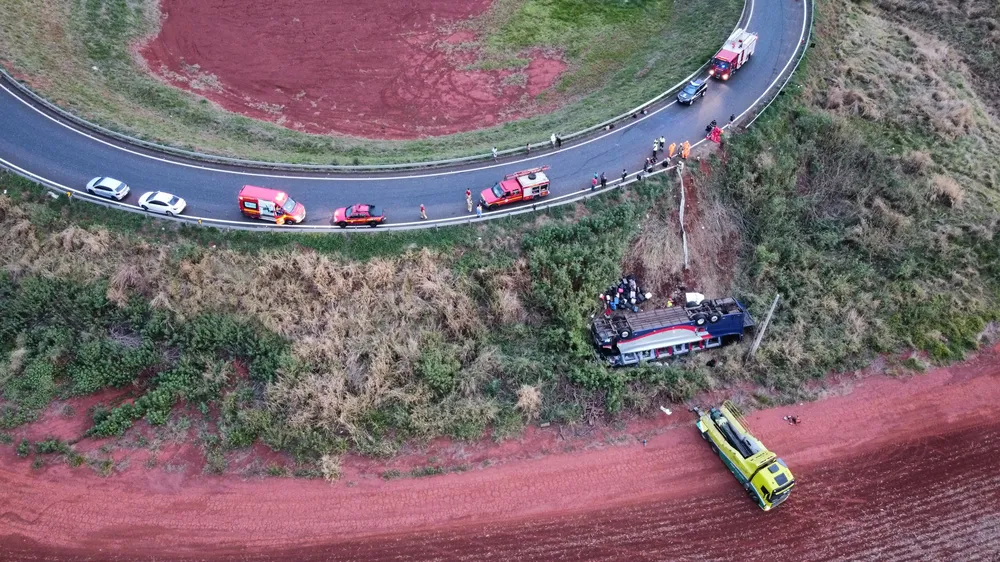 Acidente com ônibus que saiu do Piauí