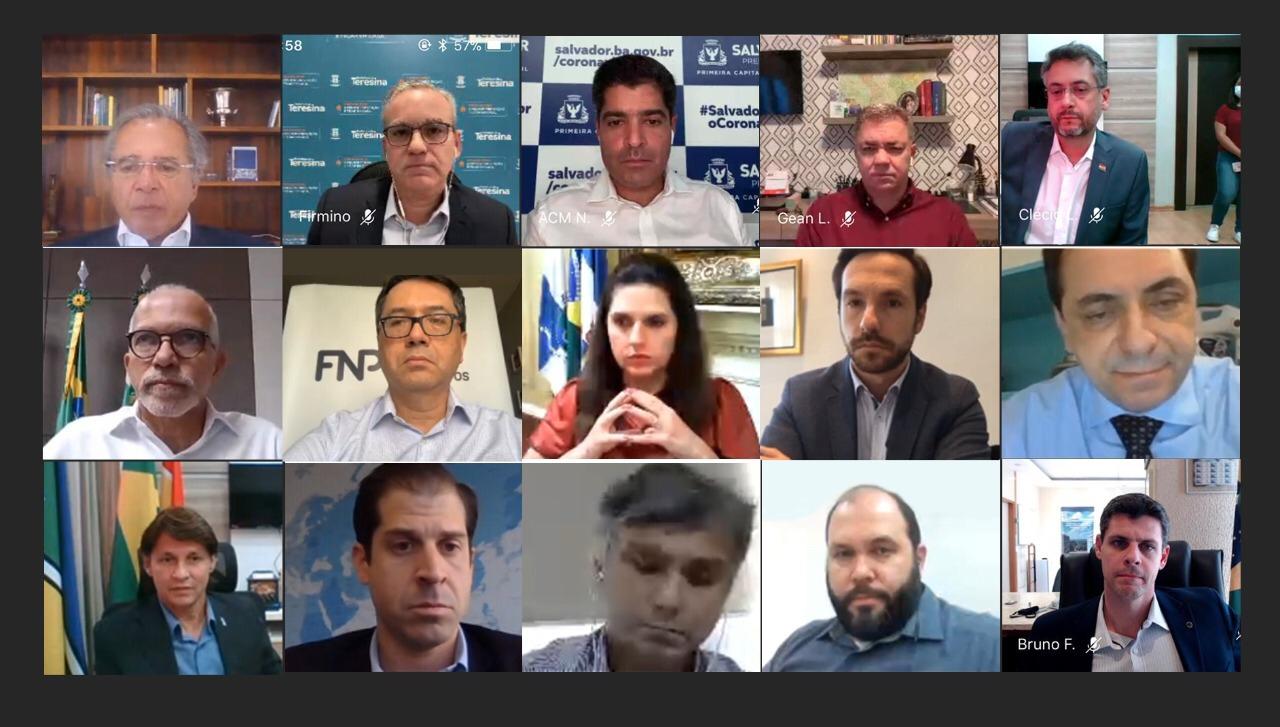 Firmino Filho participa de conversa com o ministro da Economia, Paulo Guedes