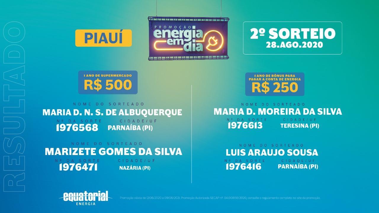 2º Sorteio Energia em Dia