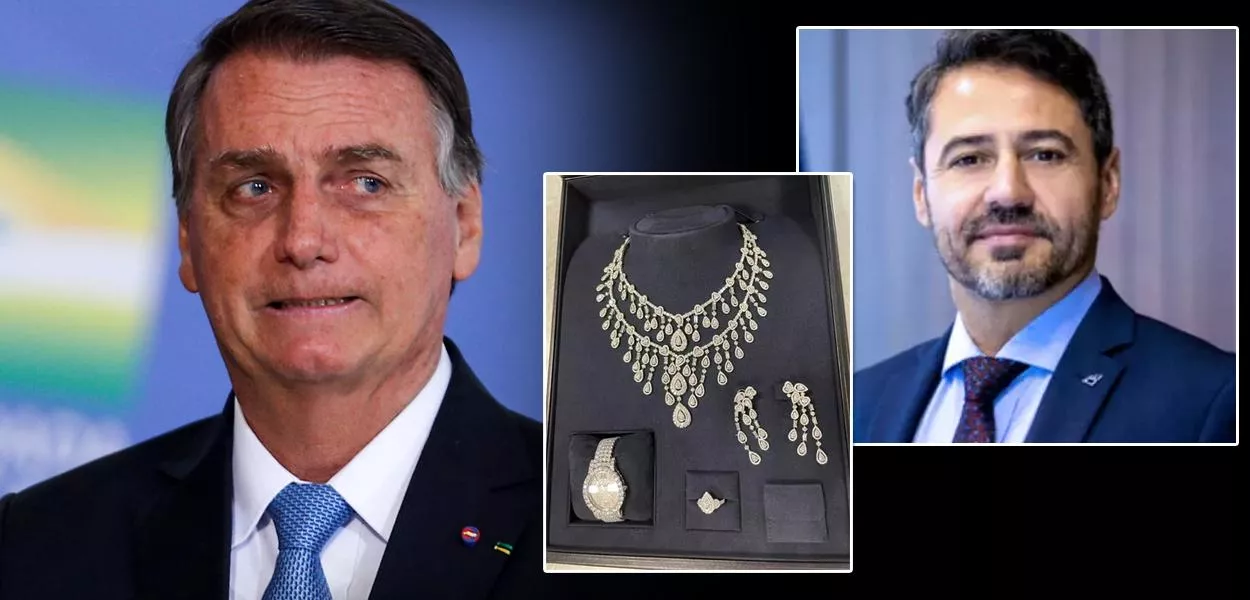 Jair Bolsonaro (à esq.) e Julio Cesar Vieira Gomes