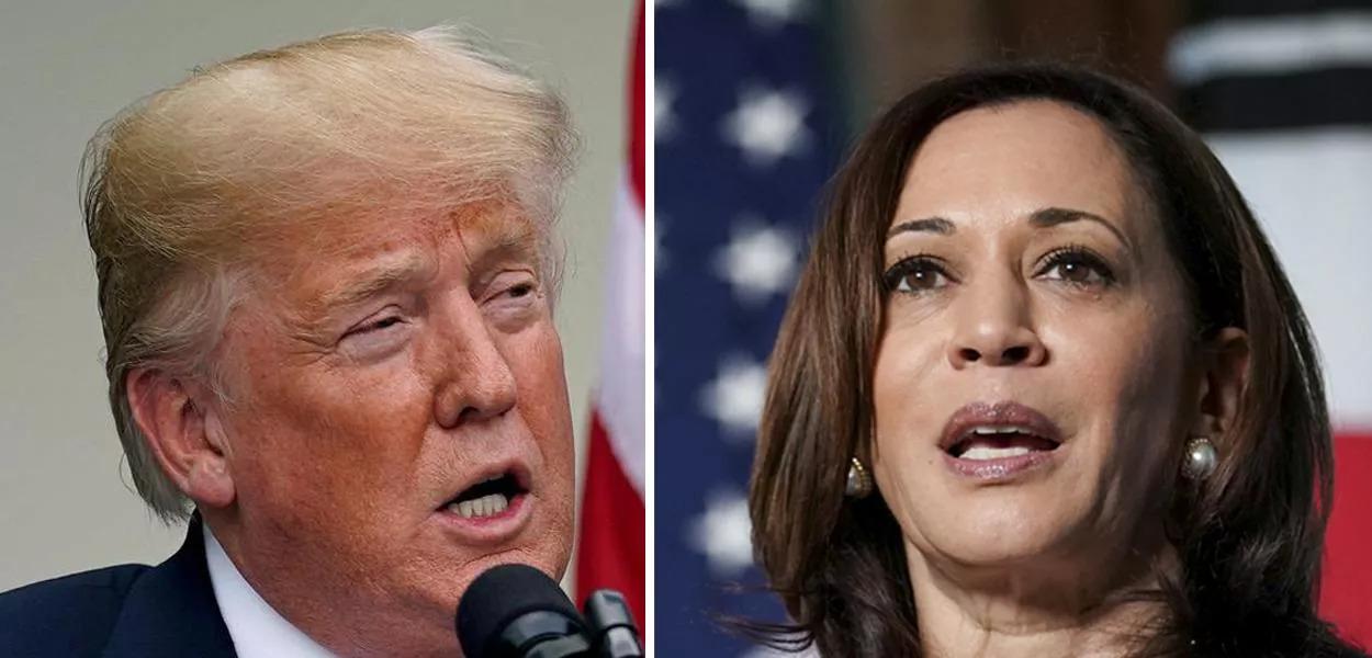 Candidatos à presidência dos EUA, Kamala Harris e Donald Trump