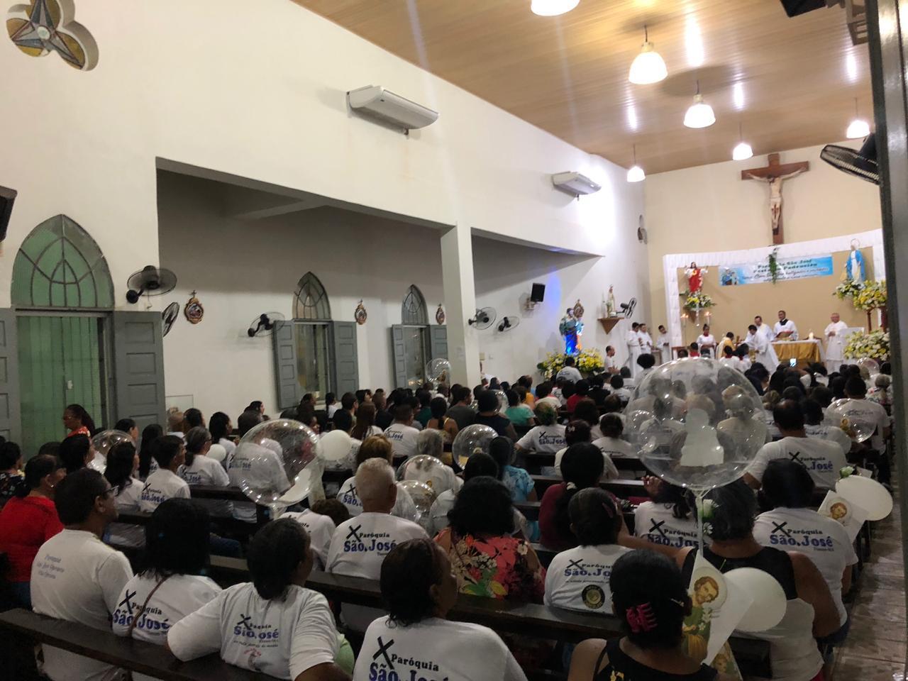 Celebração da missa em homenagem ao santo São José