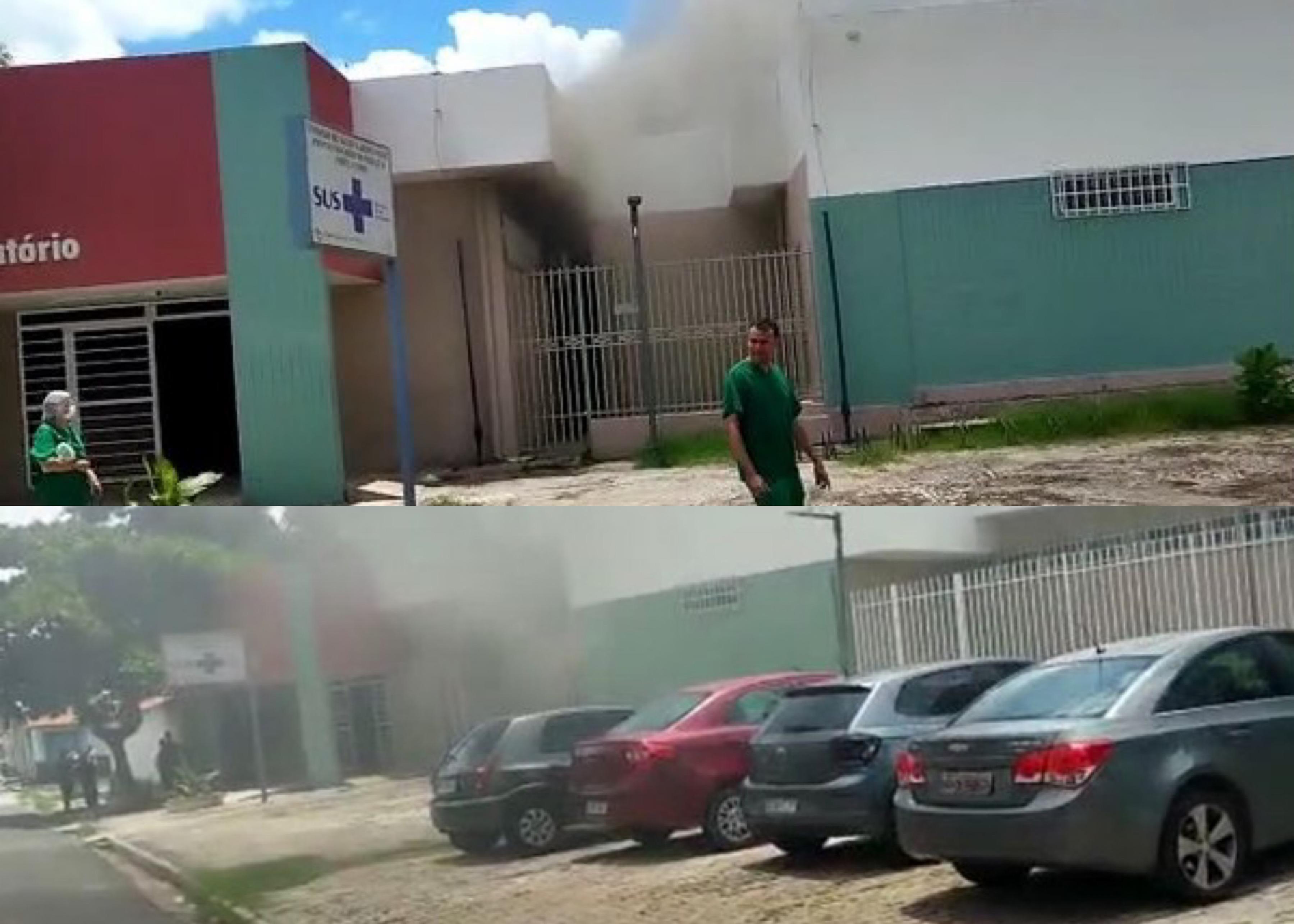 Incêndio atinge Hospital do Dirceu