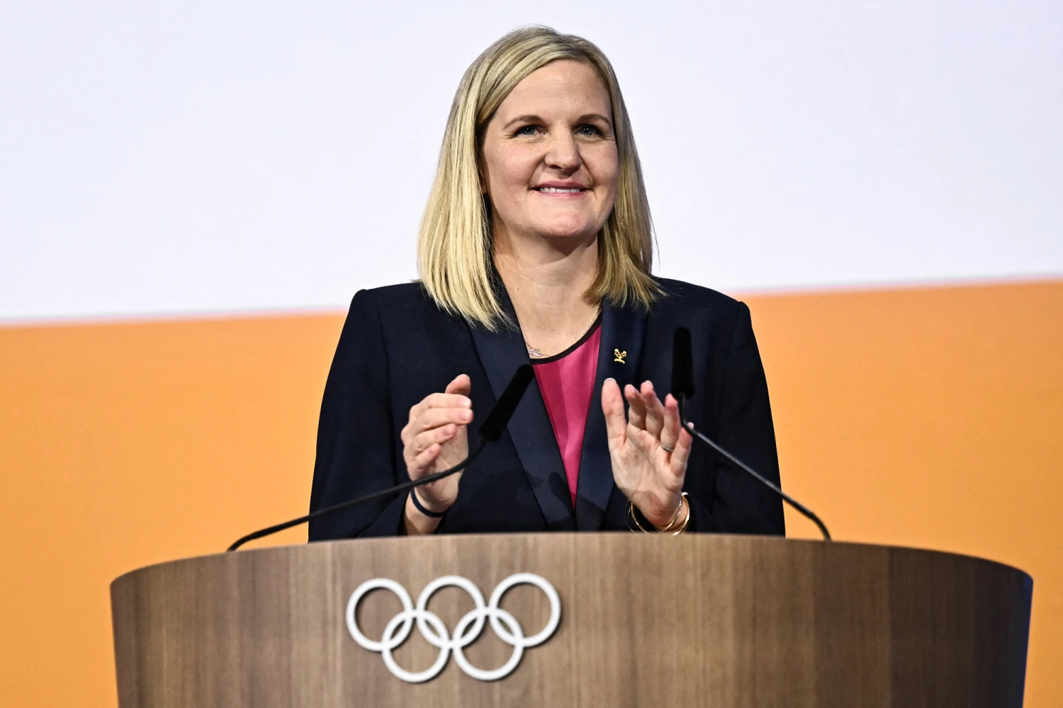 Presidente do COI, Kirsty Coventry