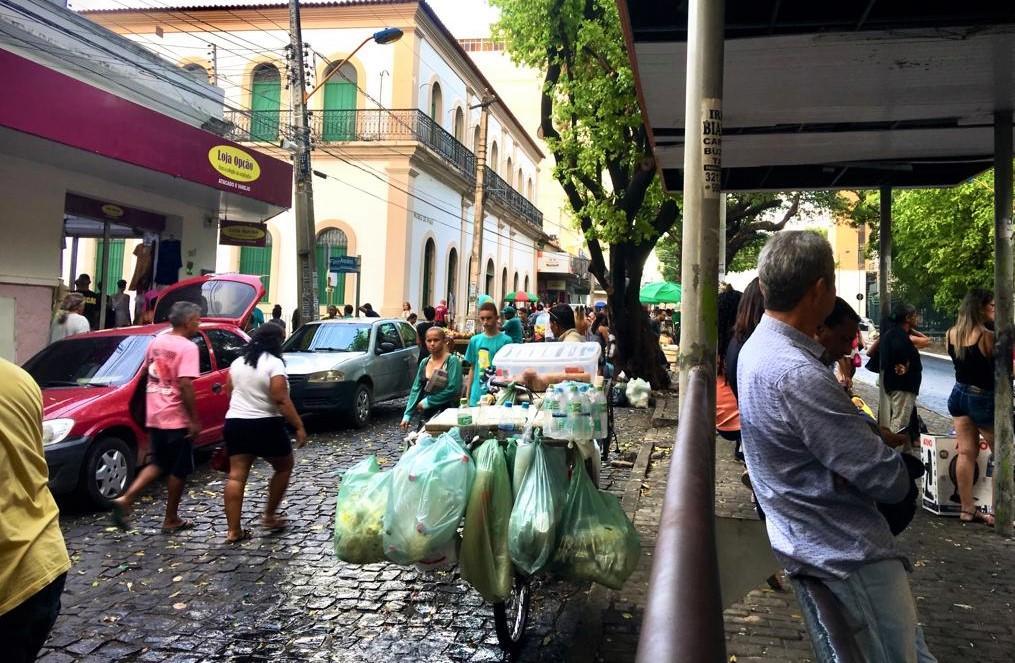 Praça da Bandeira, no Centro de Teresina (Foto: Outubro/2019)