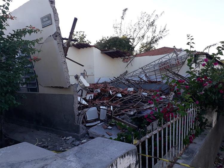 O Centro das Irmãs, em São João da Fronteira, desabou na noite de terça-feira