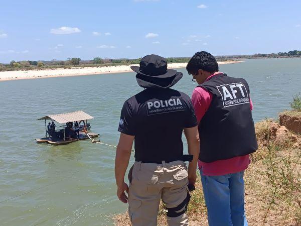 Fiscalização flagrou diversas irregularidades em dragas instaladas no Rio Parnaíba