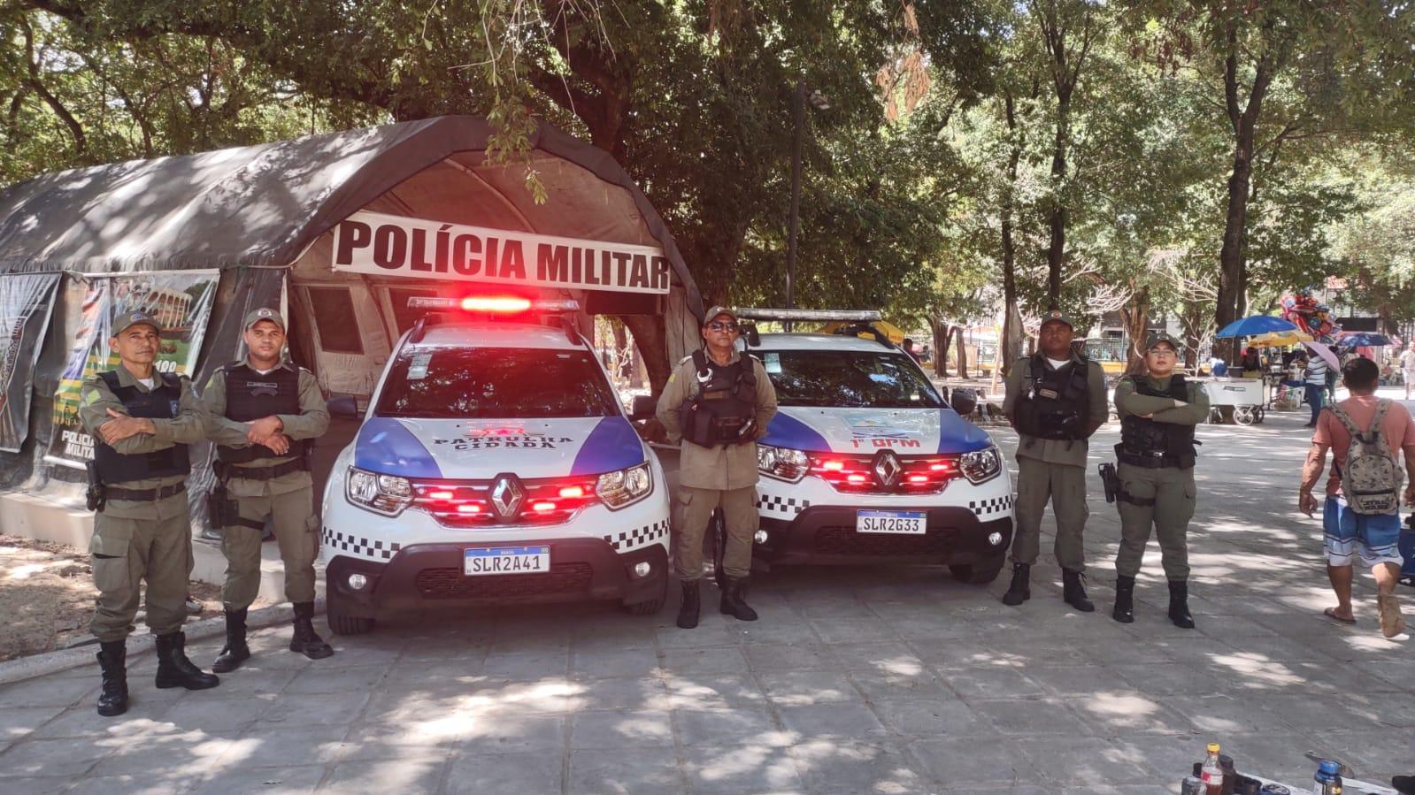 Posto de Comando de Segurança Pública na Praça da Bandeira