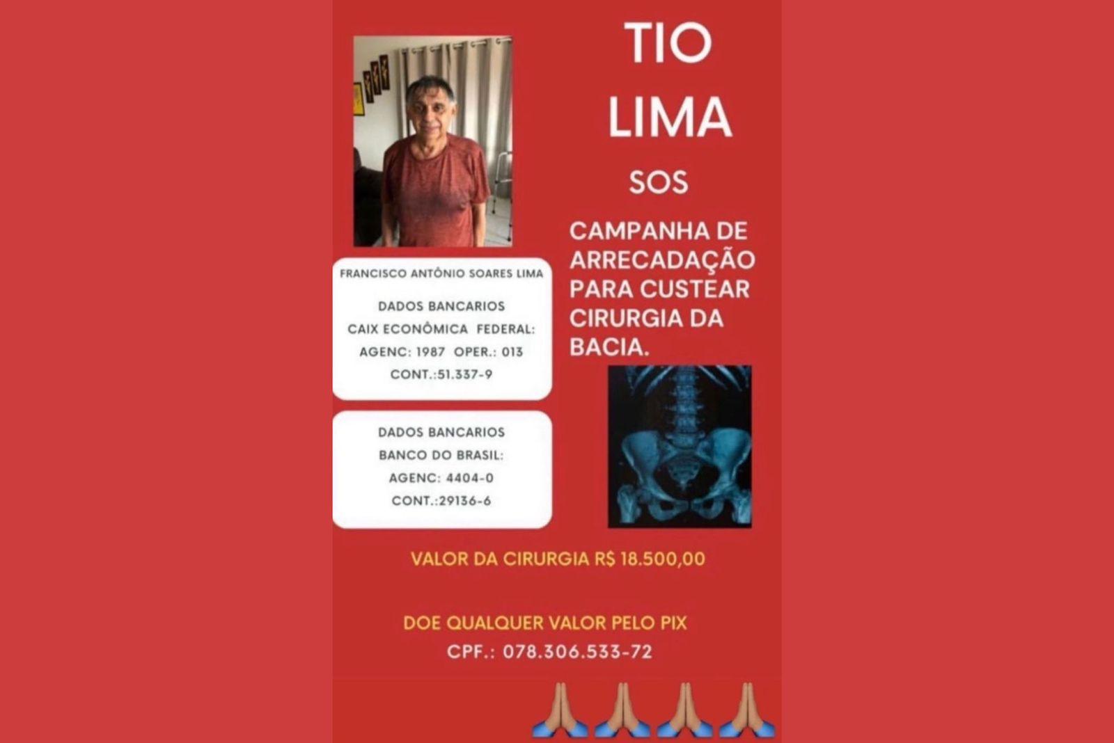Professor de geografia precisa de ajuda para realizar cirurgia