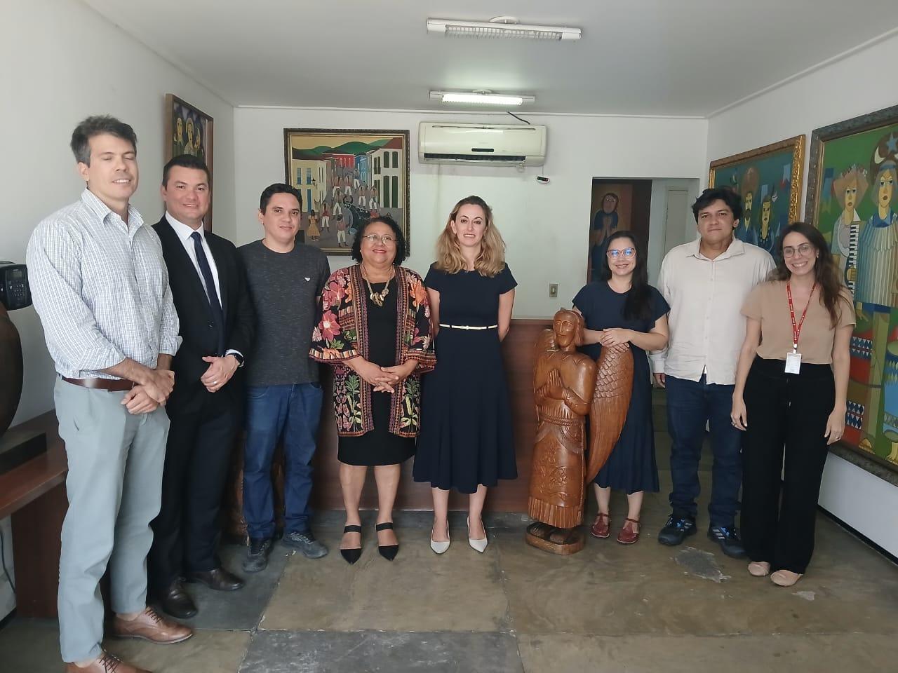 Reunião das superintendentes do Iphan, Teresinha Ferreira, e da PF , Melissa Pastor