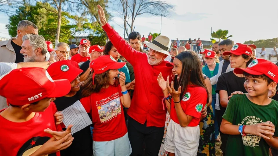 Presidente Lula  no 14º Encontro Nacional do MST, em Salvador