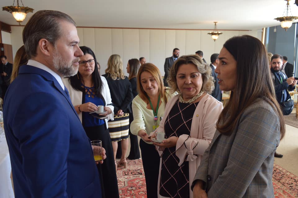 Deputada Margarete Coelho com Dias Toffoli no STF