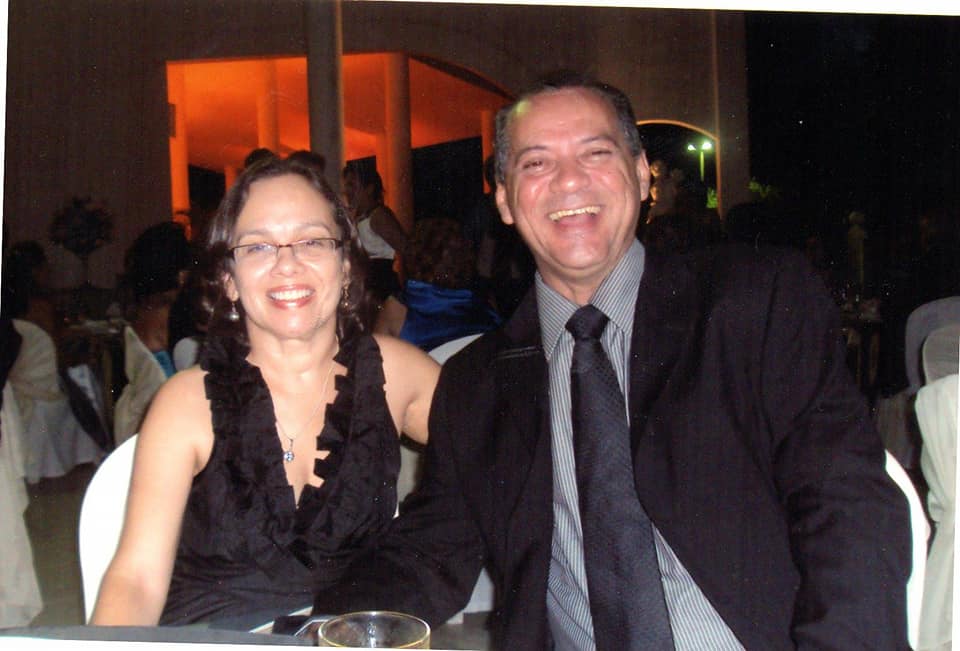 Heleninha com o marido Itajaí