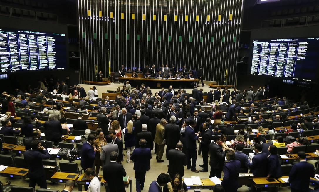 Sessão de votação no plenário da Câmara dos Deputados