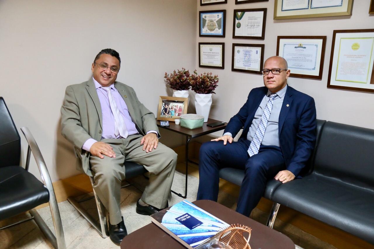 Vereador Dudu com o deputado estadual Franzé Silva