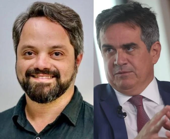 Secretário de Comunicação do Estado do Piauí, Marcelo Nunes Nolleto, e o senador Ciro Nogueira