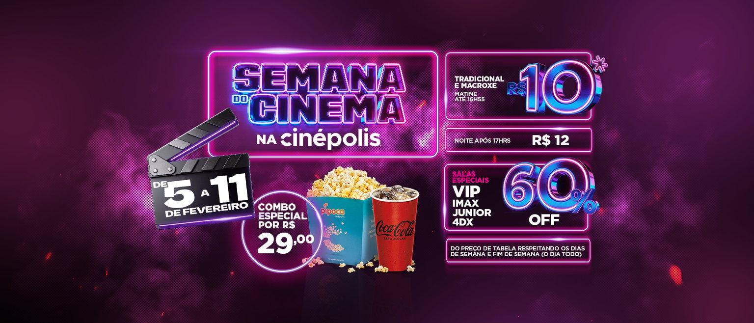 Semana do Cinema oferece ingressos promocionais e atrai público às salas de exibição em Teresina.