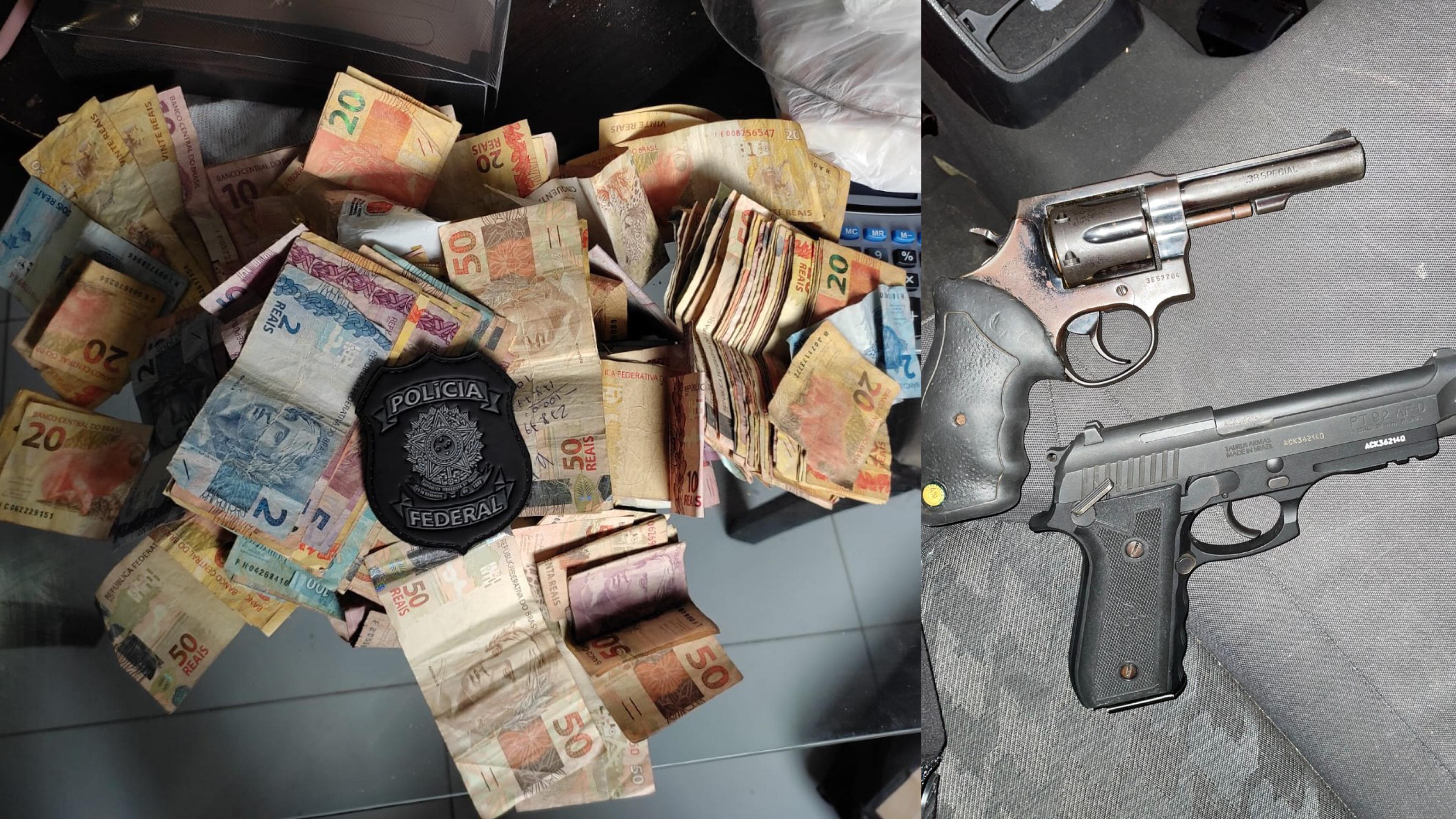 Operação Restituere apreende armas e dinheiro