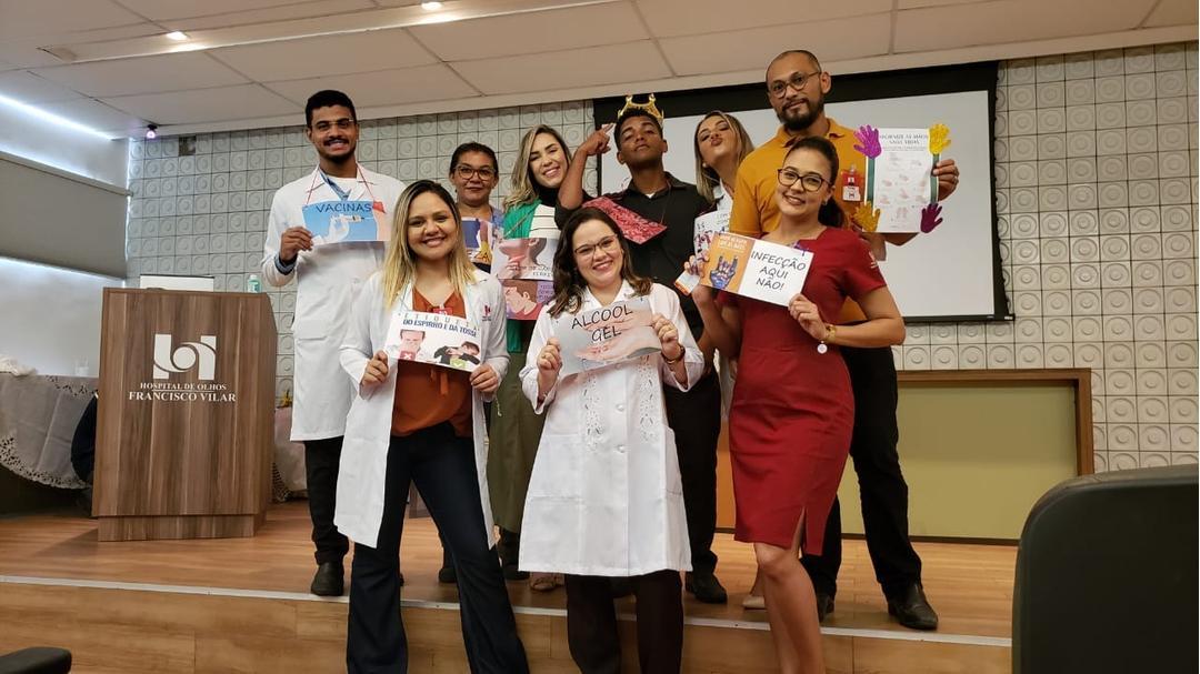 Coronavírus no HOFV:  higienização de forma lúdica e de fácil compreensão