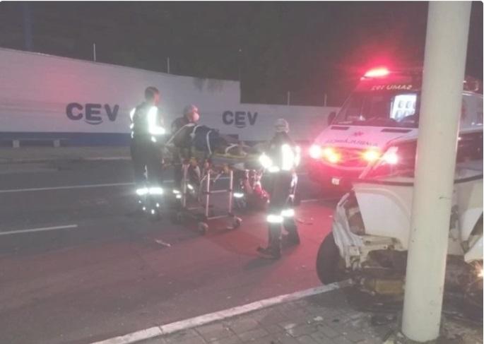 Acidente deixou dois irmãos feridos na avenida Frei Serafim