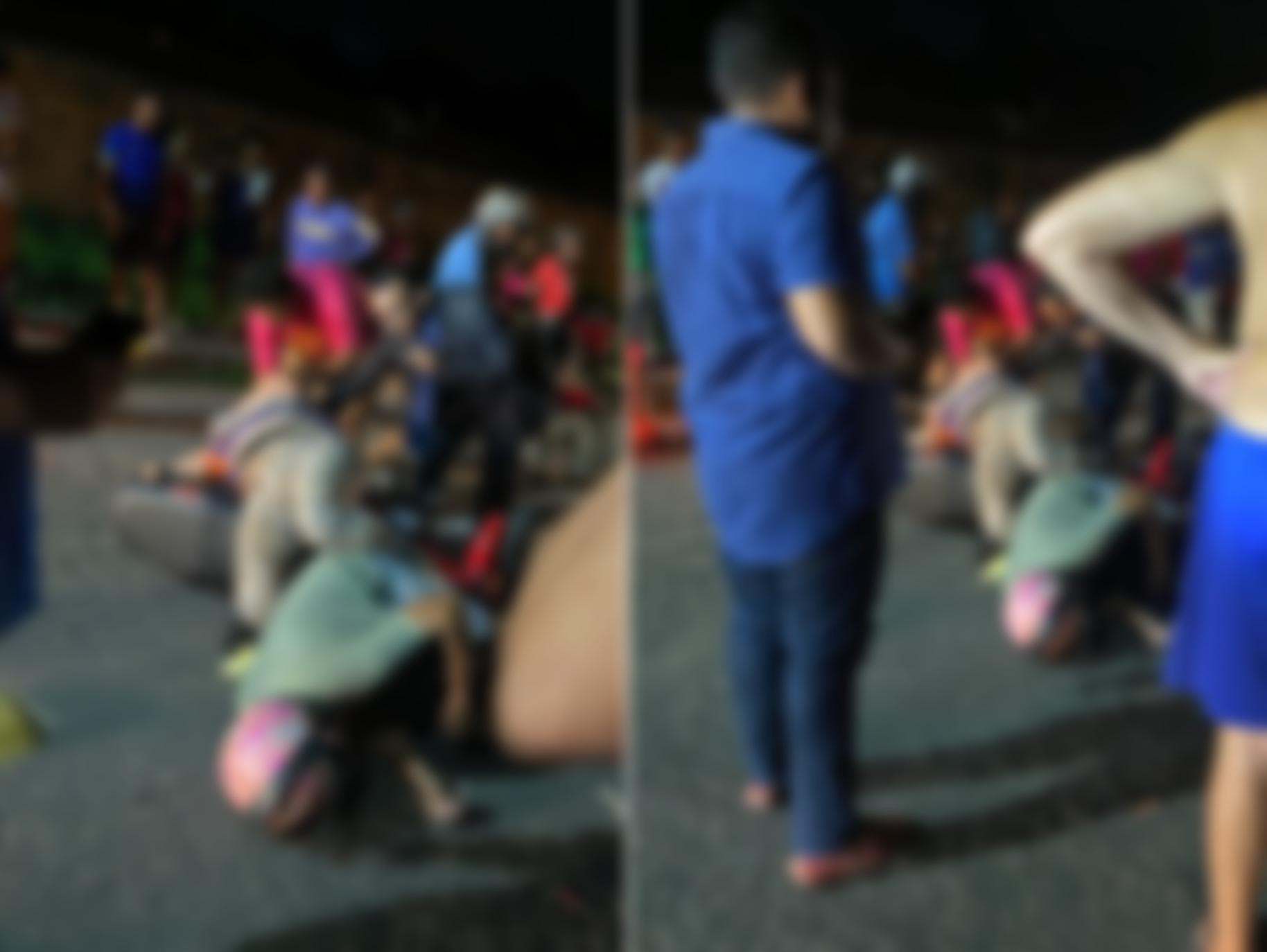 Homem morre e mulher fica ferida em acidente de moto
