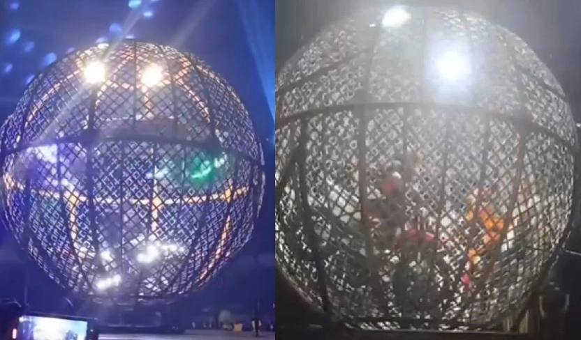 Apresentação no Globo da Morte termina em acidente em Parnaíba